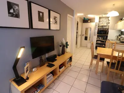 Cuisine ou kitchenette dans l'établissement Tignes : Appartement 4 pers, ski aux pieds, balcon, animaux OK, parking, WiFi - FR-1-502-562