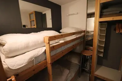 Un ou plusieurs lits dans un hébergement de l'établissement Résidence Hameau Du Borsat 3 - Appartement ski aux pieds·Balcon·Parking MAE-9681
