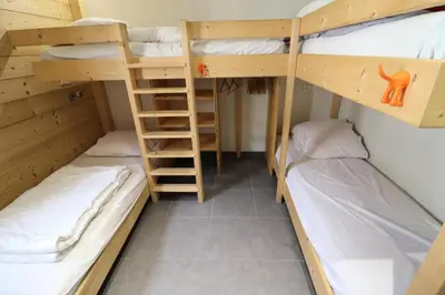 Un ou plusieurs lits dans un hébergement de l'établissement Résidence Hameau De Toviere - Appartement rénové·Proche des pistes · balcon MAE-3151