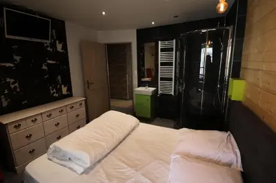 Un ou plusieurs lits dans un hébergement de l'établissement Résidence Hameau De Toviere - Appartement rénové·Proche des pistes · balcon MAE-3151