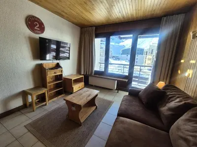 Télévision ou salle de divertissement dans l'établissement Résidence Tufs - Appartement 2 pièces·Pieds des pistes MAE-0741
