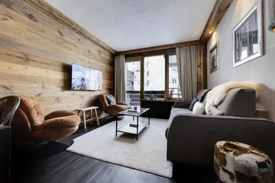 Télévision ou salle de divertissement dans l'établissement Résidence Pramecou - Appartement rénové · Au pied des pistes · MAE-4421