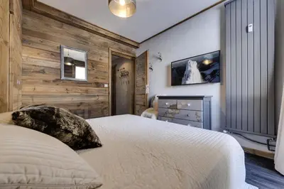 Un ou plusieurs lits dans un hébergement de l'établissement Résidence Pramecou - Appartement rénové · Au pied des pistes · MAE-4421