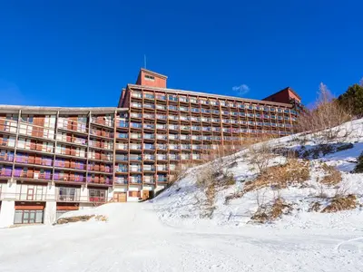L'établissement Studio cabine rénové 30m², Les Arcs 2000, capacité 4 personnes, balcon - FR-1-346-574 en hiver