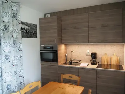 Cuisine ou kitchenette dans l'établissement Place du Montagnard à Termignon