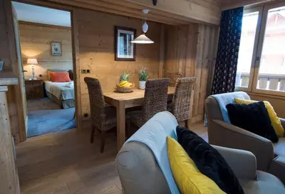Un ou plusieurs lits dans un hébergement de l'établissement L'Aquila 23 - 2 bedroom apartment on the piste