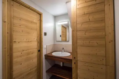 Salle de bains dans l'établissement 30 Praz Ski-in Ski-out Vallandry - Les Arcs - Paradiski