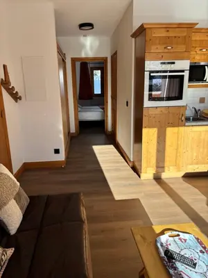Cuisine ou kitchenette dans l'établissement Montana 1