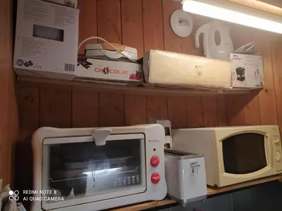 Cuisine ou kitchenette dans l'établissement Arcs 1800 Belles Challes Studio 5 personnes