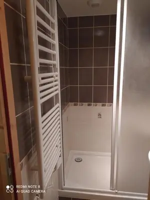 Salle de bains dans l'établissement Arcs 1800 Belles Challes Studio 5 personnes