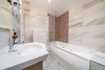 Salle de bains dans l'établissement Appartement Le Rosset