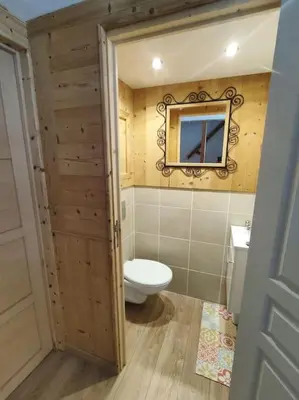 Salle de bains dans l'établissement Peisey Vallandry, L'appartement au pied des pistes