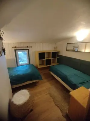 Un ou plusieurs lits dans un hébergement de l'établissement Peisey Vallandry, L'appartement au pied des pistes