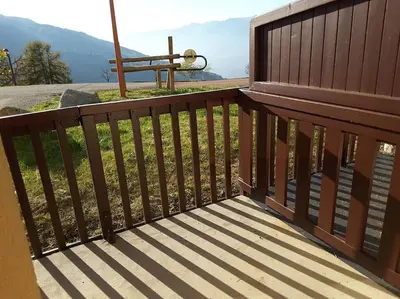 Vue générale sur la montagne ou vue sur la montagne depuis l'appartement