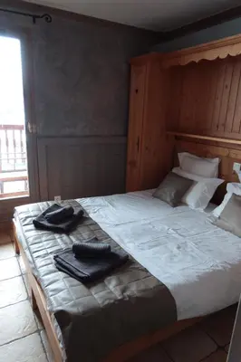 Un ou plusieurs lits dans un hébergement de l'établissement Chalet le Chamois-Arolles- Arcs 2000-Alpes-France