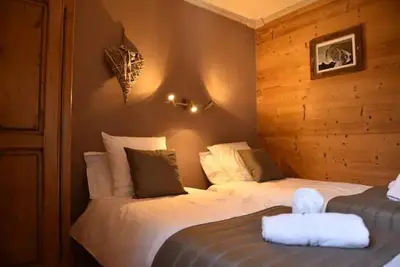 Un ou plusieurs lits dans un hébergement de l'établissement Chalet le Chamois-Arolles- Arcs 2000-Alpes-France