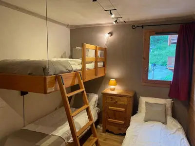 Un ou plusieurs lits dans un hébergement de l'établissement Chalet le Chamois-Arolles- Arcs 2000-Alpes-France