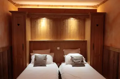 Un ou plusieurs lits dans un hébergement de l'établissement Chalet le Chamois-Arolles- Arcs 2000-Alpes-France