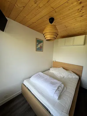 Un ou plusieurs lits dans un hébergement de l'établissement Appartement Tignes Val claret