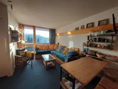 Coin salon dans l'établissement Appartement Arcs 1800 Les Villards 5 personnes