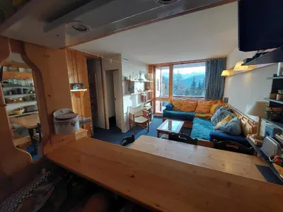 Coin salon dans l'établissement Appartement Arcs 1800 Les Villards 5 personnes
