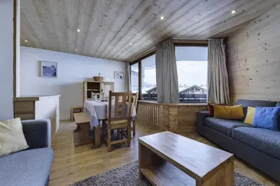 Coin salon dans l'établissement Résidence Genepi - Appartement rénové·Proche pistes, commerces·Balcon MAE-3651