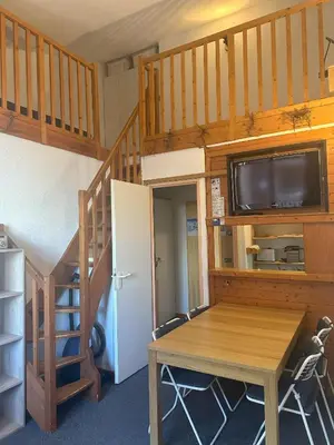 Cuisine ou kitchenette dans l'établissement Au pied des pistes