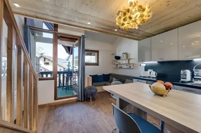 Cuisine ou kitchenette dans l'établissement CHANTELOUVE Tres bel appartement avec une jolie Vue
