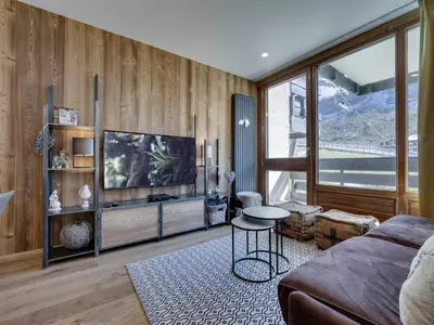 Plan de l'établissement Charmant T3 rénové, ski aux pieds, Val Claret, 5-6 pers, WiFi inclus - FR-1-641-90