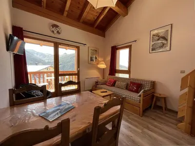Plan de l'établissement Duplex 6 pers avec balcon à Plan Peisey - 2 ch, Animaux admis - FR-1-757-120