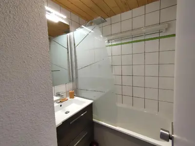 Salle de bains dans l'établissement Appartement 5 p Belle Plagne Skis aux pieds