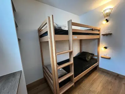 Un ou plusieurs lits dans un hébergement de l'établissement Résidence Hameau Du Borsat 1& 2 - Studio cabine rénové·Pied des Pistes·Balcon MAE-9311