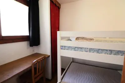 Un ou plusieurs lits dans un hébergement de l'établissement Résidence Hameau Du Borsat 1& 2 - Studio cabine·Pied des Pistes·Balcon MAE-6431
