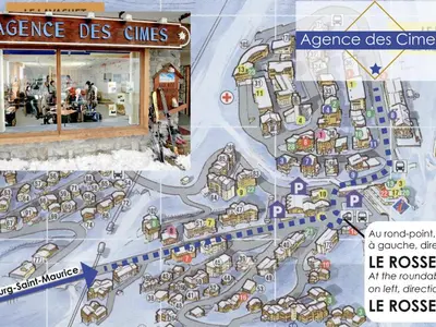 Plan de l'établissement Appartement rénové 2 pièces au pied des pistes - Animaux admis - FR-1-502-584