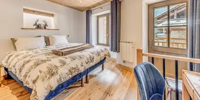 Un ou plusieurs lits dans un hébergement de l'établissement Chalet L'etoile D'argent - Chalets pour 6 Personnes MAE-0361