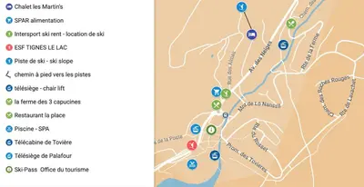 Plan de l'établissement Chalet Les Martin's 1