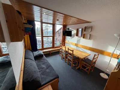 Coin salon dans l'établissement Duplex arcs 1800 aux pieds des pistes