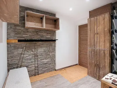 Cuisine ou kitchenette dans l'établissement Appartement Rénové Centre Val d'Isère - 6 Pièces, 10 Pers, Parking - FR-1-518-160