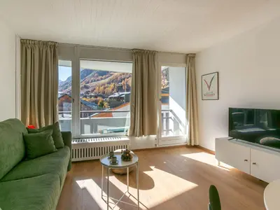 Vue générale sur la montagne ou vue sur la montagne depuis l'appartement