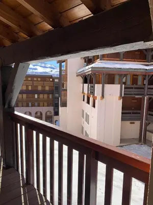 Balcon ou terrasse dans l'établissement Résidence Licorne BELLE PLAGNE