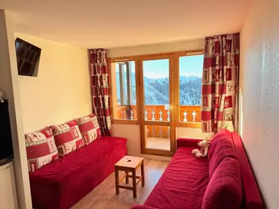 Coin salon dans l'établissement Résidence Licorne BELLE PLAGNE