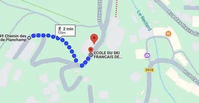 Plan de l'établissement Studio Solize - Domaine de la Plagne