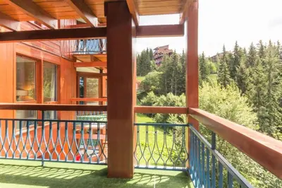 Balcon ou terrasse dans l'établissement Résidence Aiguille Des Glaciers - Spacieux appartement 4 pièces 8 personnes MAE-4604