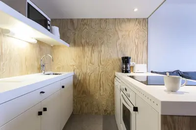 Cuisine ou kitchenette dans l'établissement Résidence Aiguille Rouge - Centre station Appartement 3 pièces 8 personnes MAE-4634