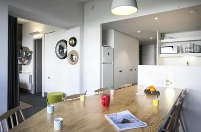 Cuisine ou kitchenette dans l'établissement Résidence Thuria - Spacieux 3 pièces 7/8 personnes MAE-4654