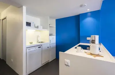 Cuisine ou kitchenette dans l'établissement Résidence Thuria - Spacieux 3 pièces 7/8 personnes MAE-4674