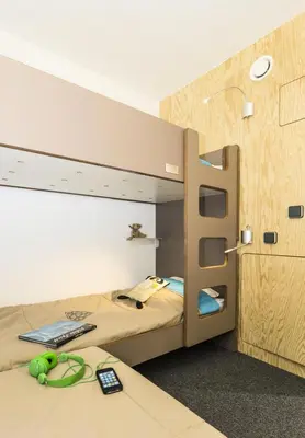 Un ou plusieurs lits dans un hébergement de l'établissement Résidence Lauzieres - Appartement 3 pèces 7 personnes pied des pistes MAE-4714
