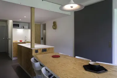 Cuisine ou kitchenette dans l'établissement Résidence Lauzieres - Appartement 3 pèces 7 personnes pied des pistes MAE-4764