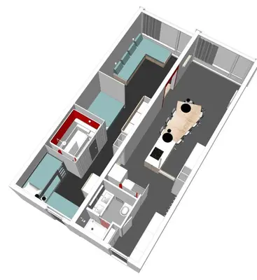 Plan de l'établissement Résidence Lauzieres - Appartement 3 pèces 7 personnes pied des pistes MAE-4784