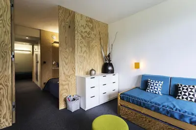 Coin salon dans l'établissement Résidence Lauzieres - Appartement 3 pèces 7 personnes pied des pistes MAE-4784